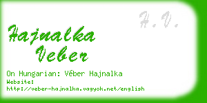 hajnalka veber business card